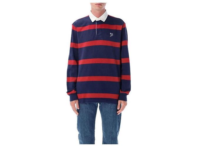 Ralph Lauren Gestreiftes Rugby-Poloshirt Rot - Ansicht 4
