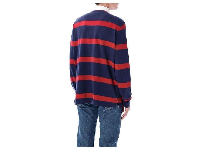 Ralph Lauren Gestreiftes Rugby-Poloshirt Rot - Ansicht 5
