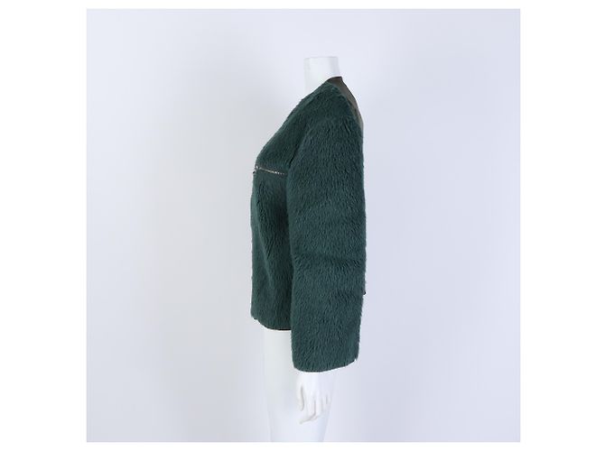 Suéter com zíper de pele sintética Acne Studios - vista 2