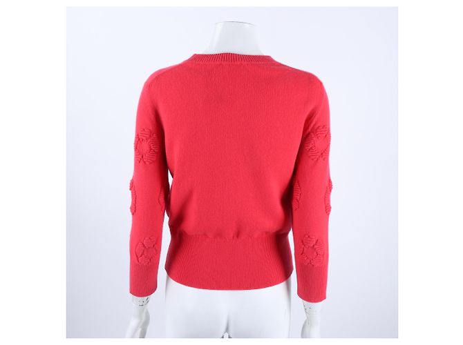 Chanel Pull à manches longues en cachemire Rose - vue 3