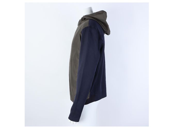 Giacca con cappuccio e zip Berluti Blu - vista 2