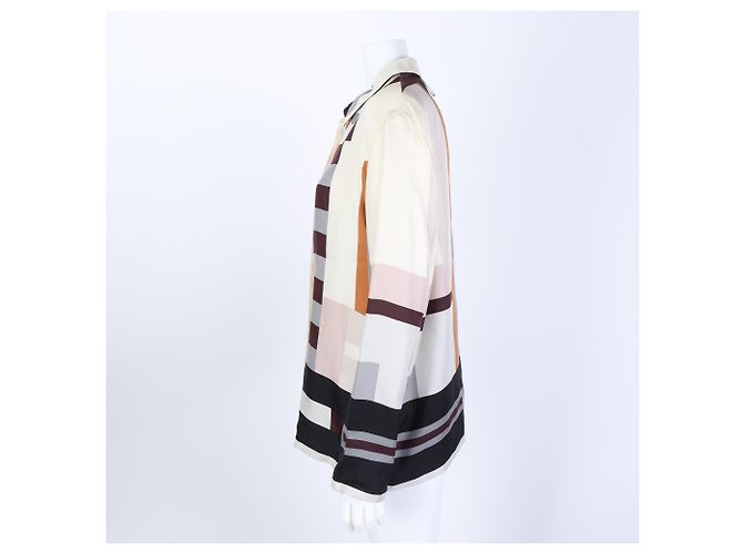 Hermès Camisa de seda de manga comprida Branco - vista 2