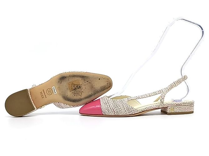 Chanel Slingback in Tweed Rosa - vista 4