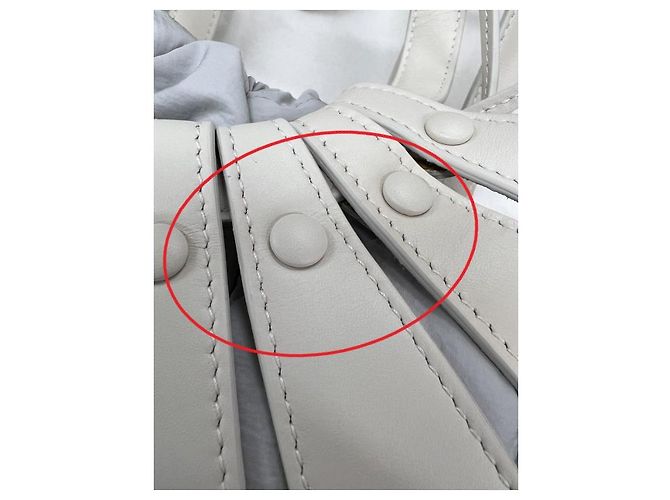 Bottega Veneta Refurbished White Shell Bag Weiß - Ansicht 3