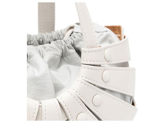 Bottega Veneta Refurbished White Shell Bag Weiß - Ansicht 5