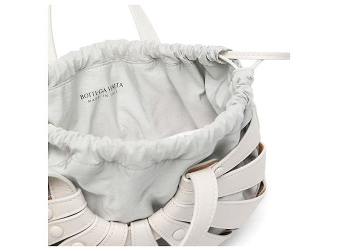 Bottega Veneta Refurbished White Shell Bag Weiß - Ansicht 6