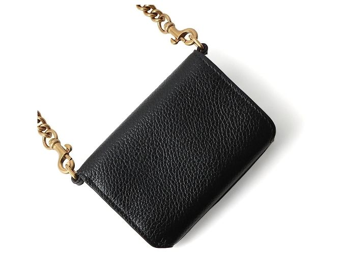 Balenciaga Mini borsa a tracolla Cash WOC Chain Wallet Nero - vista 2