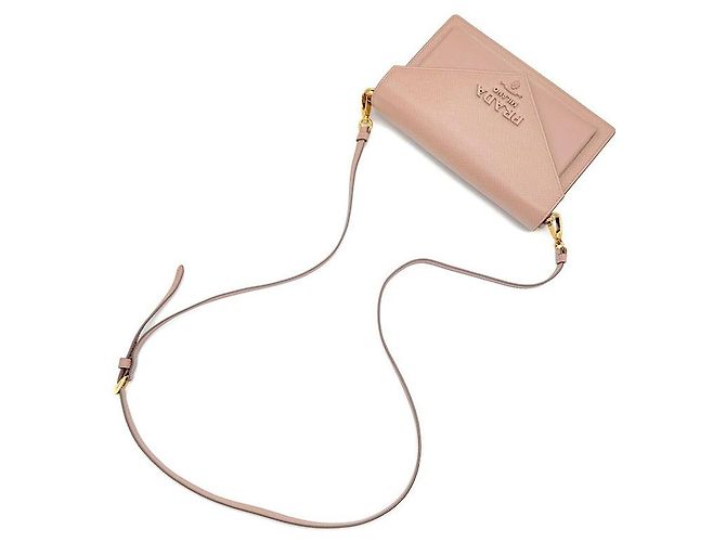 Prada Mini bandolera Saffiano Envelope Naranja - vista 4