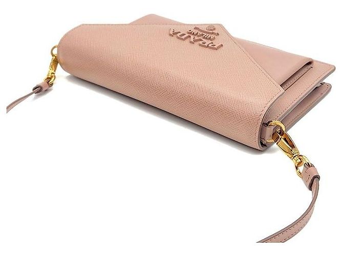 Prada Mini bandolera Saffiano Envelope Naranja - vista 6