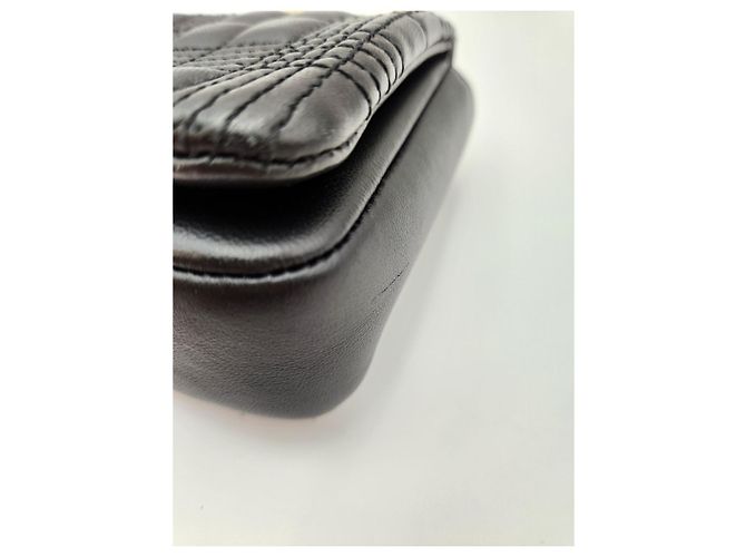 Burberry Mini Borsa con Ruote Trapuntata Nera Nero - vista 11