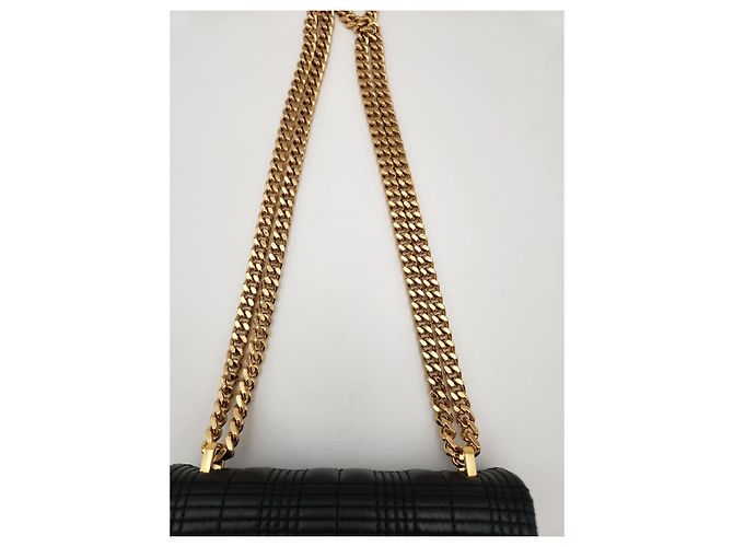 Burberry Mini Borsa con Ruote Trapuntata Nera Nero - vista 12