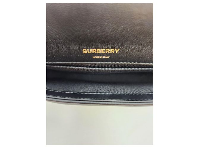 Burberry Mini Borsa con Ruote Trapuntata Nera Nero - vista 14