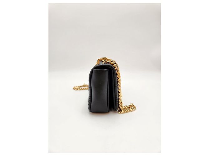 Burberry Mini Borsa con Ruote Trapuntata Nera Nero - vista 3
