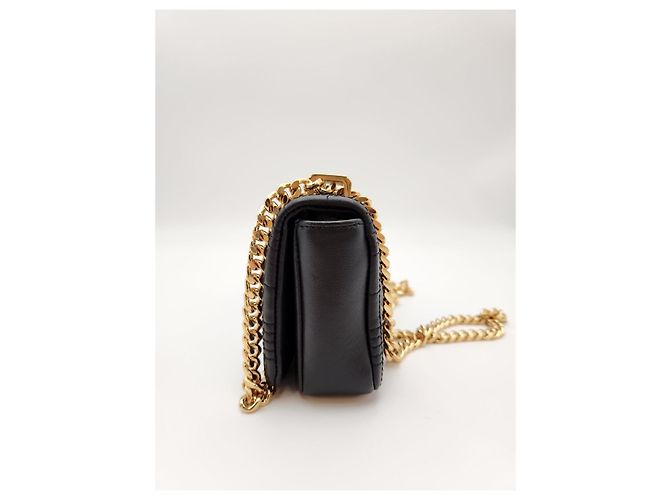 Burberry Mini Borsa con Ruote Trapuntata Nera Nero - vista 8