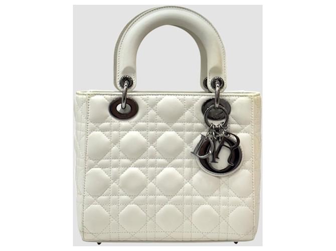 Lady Dior Small White Bianco - vista 2