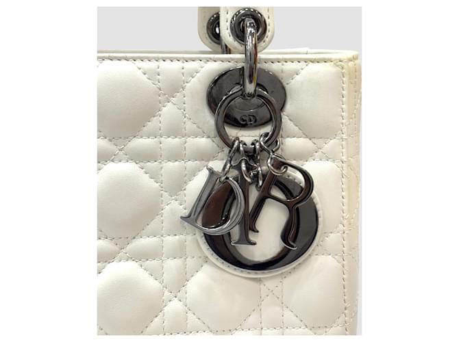 Lady Dior Small White Bianco - vista 4