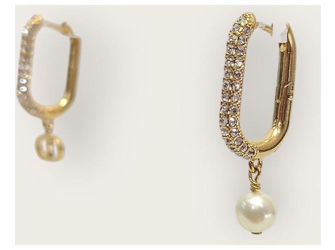 Dior Orecchini Fusion Crystal Pearl Gold D'oro - vista 2