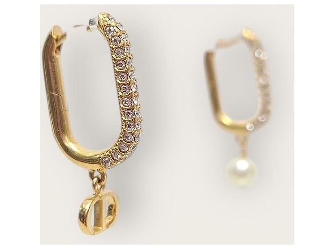 Dior Orecchini Fusion Crystal Pearl Gold D'oro - vista 3