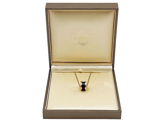 Bulgari Collana in ceramica nera e oro rosa Bvlgari - vista 4