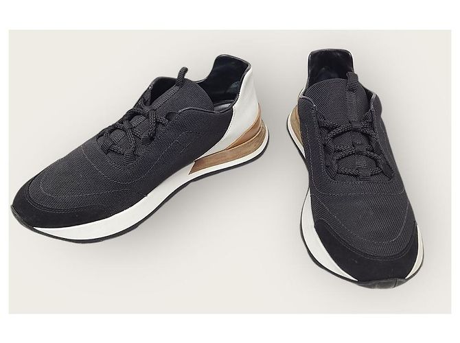 Hermès Black Miles Mesh Sneakers - view 3