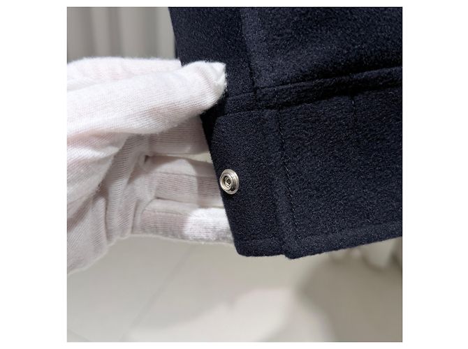 Dior Giacca in cashmere e shearling nera Nero - vista 6