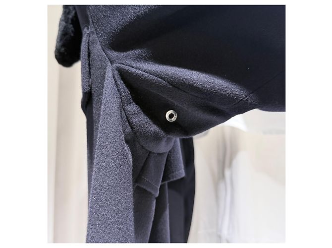 Dior Giacca in cashmere e shearling nera Nero - vista 9