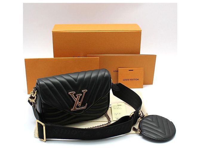 Louis Vuitton Borsa a tracolla Black New Wave Multi Pochette Nero - vista 2