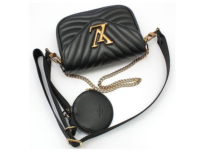 Louis Vuitton Borsa a tracolla Black New Wave Multi Pochette Nero - vista 3