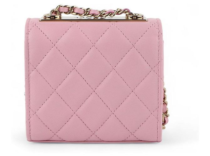 Trendy CC Chanel Mini bolsa crossbody CC tendência Ouro Champagne Dourado - vista 3