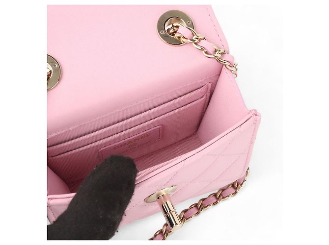Trendy CC Chanel Mini bolsa crossbody CC tendência Ouro Champagne Dourado - vista 7