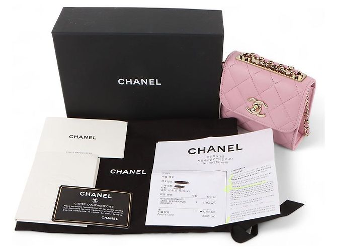 Trendy CC Chanel Mini bolsa crossbody CC tendência Ouro Champagne Dourado - vista 8