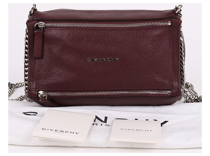 Givenchy Borsa a tracolla Pandora Mini Chain bordeaux Rosso - vista 11