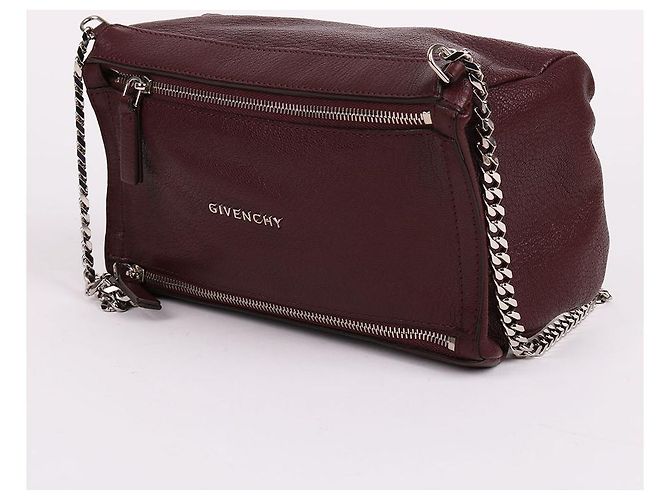Givenchy Borsa a tracolla Pandora Mini Chain bordeaux Rosso - vista 3