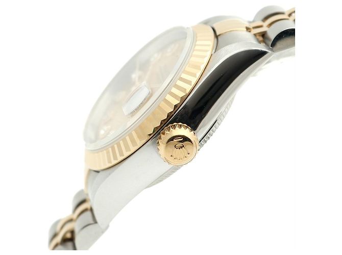 Rolex Datejust Lady Combi Aftersetting Diamond Uhr Golden - Ansicht 9