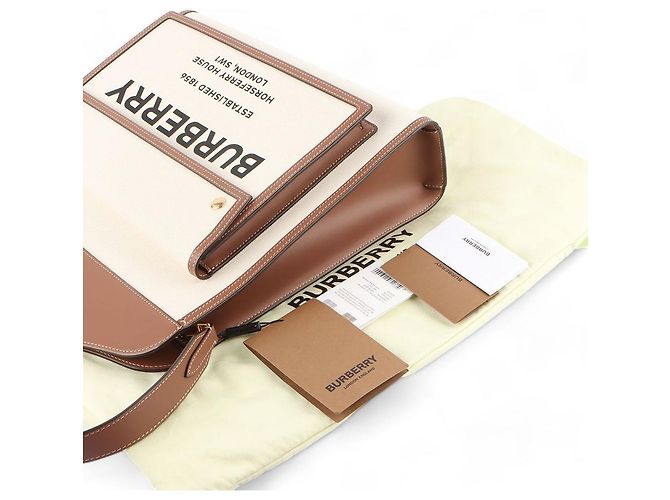 Burberry Bolso de lona bitono Multicolor - vista 7