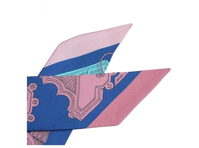 Hermès Foulard Twilly Luminarie Blue - vista 4