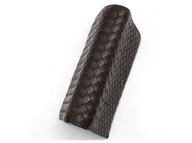 Bottega Veneta Cartera larga de malla tejida marrón oscuro Castaño - vista 4