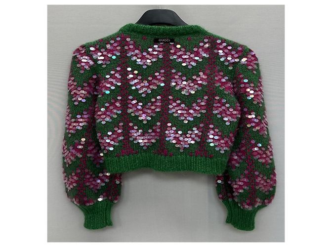Gucci Maille à sequins chevrons Noir - vue 2