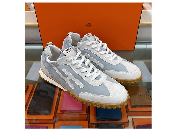 Hermès Sneakers Jet Cloud Grey Multicolore - vista 3