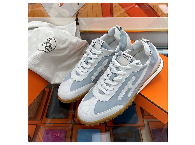 Hermès Sneakers Jet Cloud Grey Multicolore - vista 7