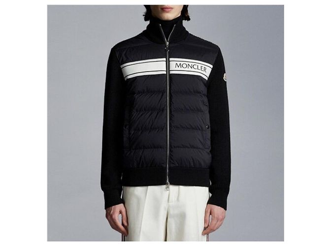 Moncler Gefütterter Strick mit Reißverschluss XXL Navy Blau - Ansicht 10