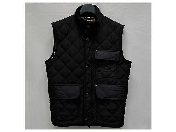 Burberry Diamond Quilted High Neck Padding Vest Silvery - view 2
