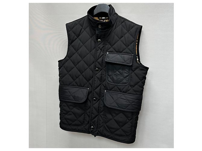 Burberry Diamond Quilted High Neck Padding Vest Silvery - view 4