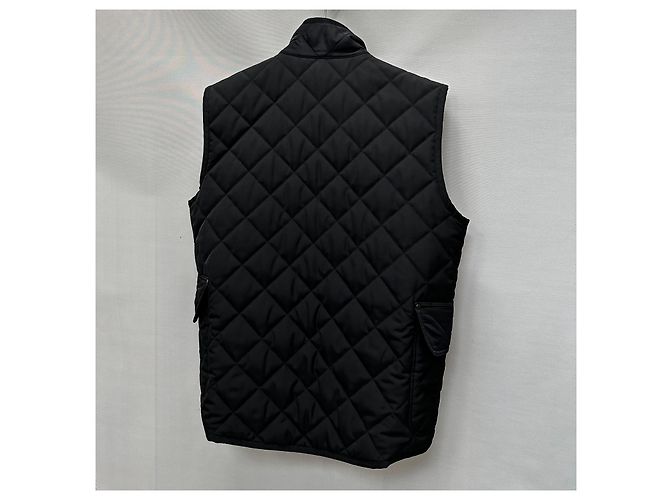 Burberry Diamond Quilted High Neck Padding Vest Silvery - view 6