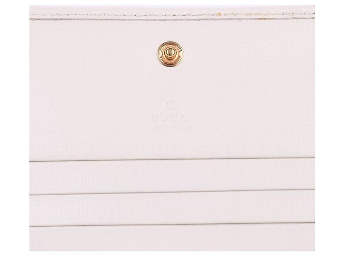 Horsebit 1955 Gucci Cartera White Horsebit con ribete dorado Multicolor - vista 10