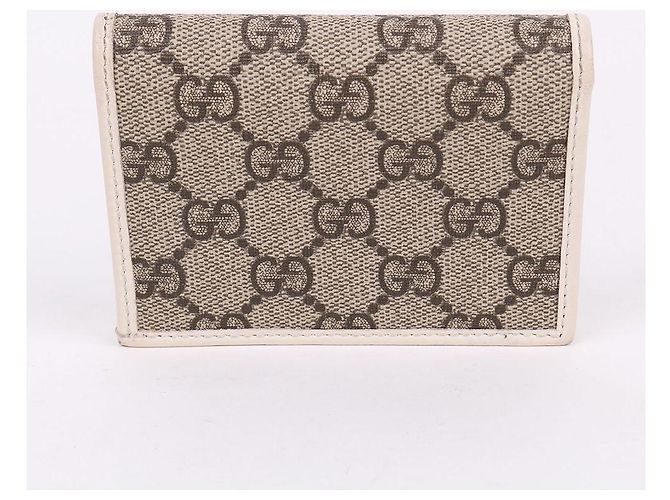Horsebit 1955 Gucci Cartera White Horsebit con ribete dorado Multicolor - vista 5