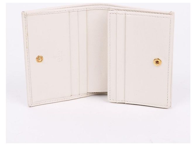 Horsebit 1955 Gucci Cartera White Horsebit con ribete dorado Multicolor - vista 9