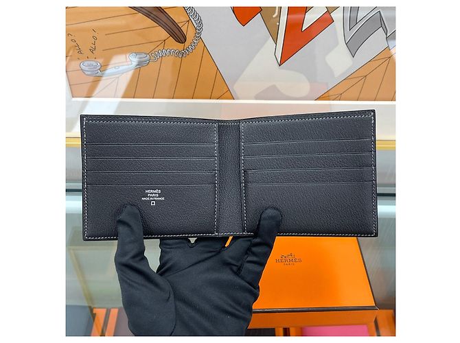 Hermès Crocodile Wani Wallet Etoupe Brown - view 3