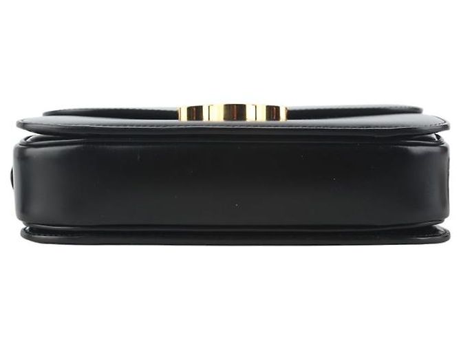 Céline Bolsa transversal média Classic Triomphe em pele de vitelo brilhante Preto - vista 6