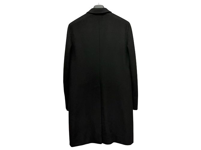 Prada Einreihiger Kaschmir Mantel Schwarz - Ansicht 5